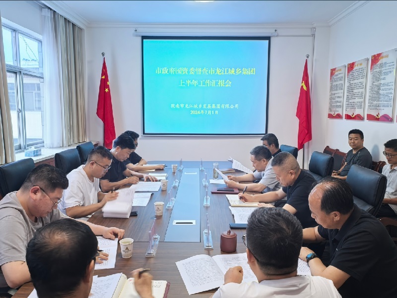 市政府國資委督查市龍江城鄉集團公司上半年重點工